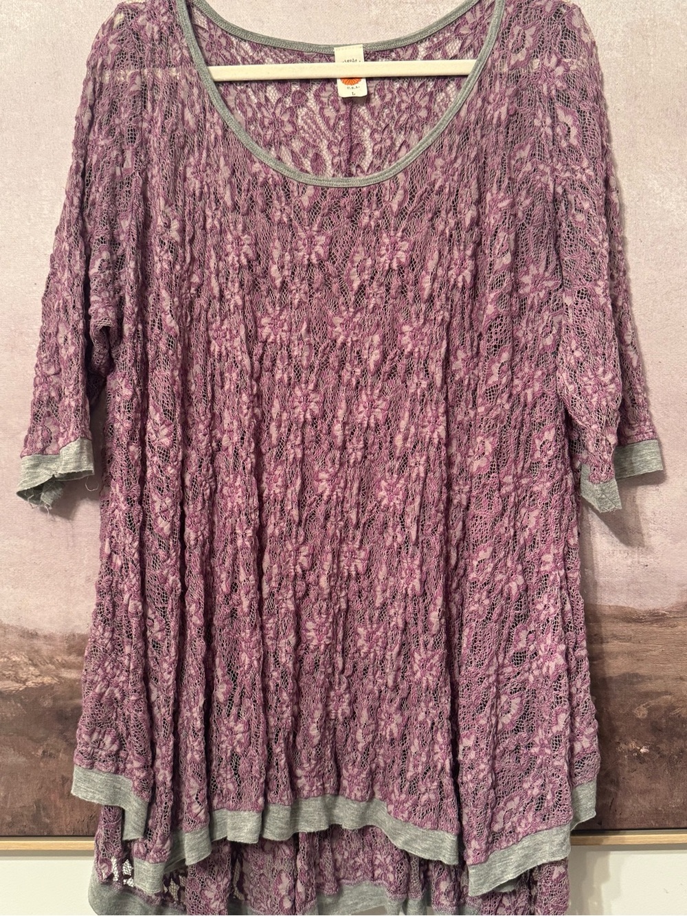 Marigold | Women Lace Top Tunic / Large - Picture 6 of 14